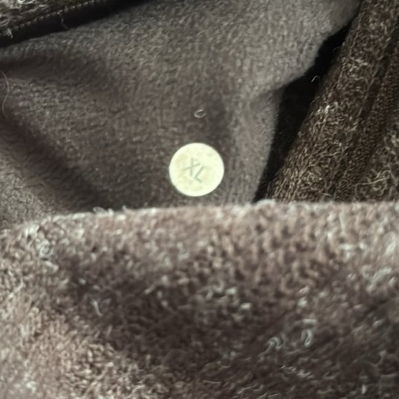 Lululemon Rara Brown Wool Fleece Lined Wool Blend Full Zip Jacket Men XL - Picture 5 of 10